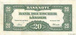 20 Deutsche Mark GERMAN FEDERAL REPUBLIC 1949 P.17a BC+