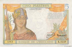 5 Piastres FRENCH INDOCHINA  1949 P.055d