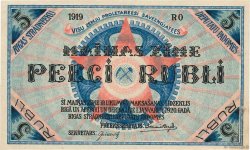 5 Rubli LETTONIE Riga 1919 P.R3a SPL