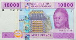 10000 Francs ZENTRALAFRIKANISCHE LÄNDER  2002 P.210U VZ+