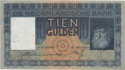 10 Gulden NIEDERLANDE  1937 P.049 fVZ