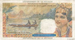 20 NF sur 1000 Francs Union Française REUNION ISLAND  1971 P.55b VG