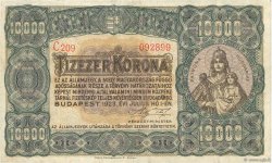 10000 Korona UNGHERIA  1923 P.077a q.SPL