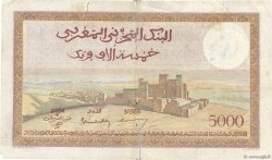 5000 Francs MAROCCO  1947 P.23c q.MB