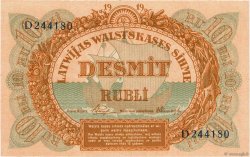 10 Rubli LETTONIE  1919 P.04e