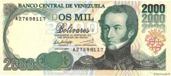2000 Bolivares VENEZUELA  1994 P.074a XF