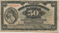 50 Centavos NICARAGUA  1912 P.054a pr.TB