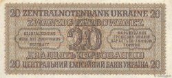 20 Karbowanez UKRAINE  1942 P.053 SS