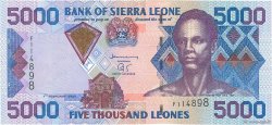 5000 Leones SIERRA LEONE  2002 P.27a fST+