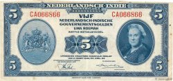 5 Gulden NETHERLANDS INDIES  1943 P.113a