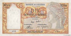 10 Nouveaux Francs ALGERIEN  1961 P.119a