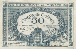 50 Centimes MONACO  1920 P.03a