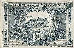50 Centimes MONACO  1920 P.03a fVZ