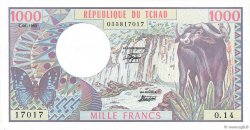 1000 Francs TSCHAD  1980 P.07