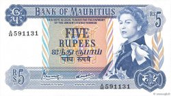 5 Rupees MAURITIUS  1967 P.30c