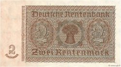 2 Rentenmark GERMANY  1937 P.174b AU