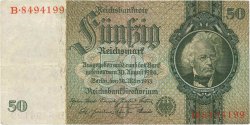 50 Reichsmark GERMANIA  1933 P.182a BB