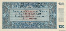 100 Korun Spécimen BOEMIA E MORAVIA  1940 P.06s q.FDC