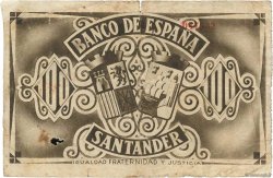 100 Pesetas ESPAÑA Santander 1936 PS.585d BC
