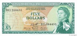 5 Dollars CARAÏBES  1965 P.14h