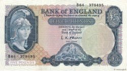 5 Pounds ANGLETERRE  1957 P.371a