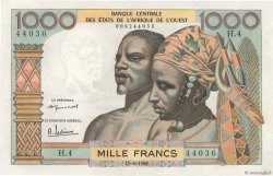 1000 Francs ÉTATS DE L AFRIQUE DE L OUEST  1959 P.004