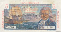 5 Francs Bougainville MARTINIQUE  1946 P.27a