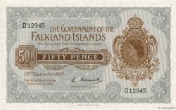 50 Pence ÎLES FALKLAND  1969 P.10a pr.NEUF