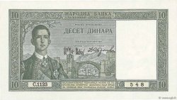 10 Dinara YOUGOSLAVIE  1939 P.035 pr.NEUF