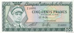 500 Francs RWANDA  1974 P.11a