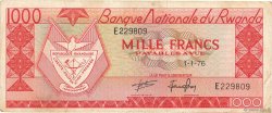 1000 Francs RUANDA  1976 P.10c BB