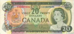 20 Dollars CANADA  1969 P.089a F+