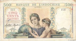 500 Piastres FRENCH INDOCHINA  1939 P.057 F