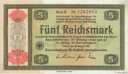5 Reichsmark GERMANY  1934 P.207 XF