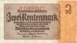 2 Rentenmark ALLEMAGNE  1937 P.174b