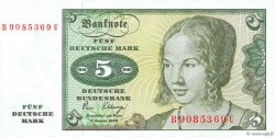 5 Deutsche Mark ALLEMAGNE FÉDÉRALE  1980 P.30b NEUF