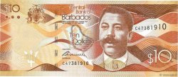 10 Dollars BARBADOS  2013 P.75a