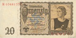 20 Reichsmark DEUTSCHLAND  1939 P.185 fVZ