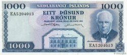 1000 Kronur ICELAND  1961 P.46a AU