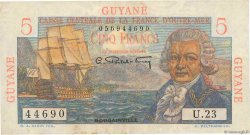5 Francs Bougainville FRENCH GUIANA  1946 P.19a
