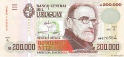 200000 Nuevos Pesos URUGUAY  1992 P.072a UNC-