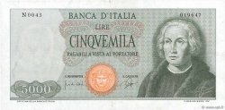 5000 Lire ITALY  1964 P.098a VF