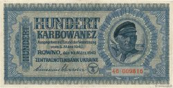 100 Karbowanez UCRANIA  1942 P.055 MBC
