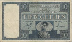 10 Gulden NETHERLANDS  1932 P.043d VF-