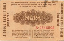 1/2 Mark GERMANIA Kowno 1918 P.R127 BB