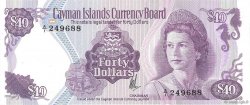 40 Dollars CAYMAN ISLANDS  1981 P.09a