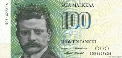 100 Markkaa FINLAND  1986 P.115 AU-