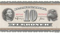 10 Kroner DINAMARCA  1971 P.044ae SC+