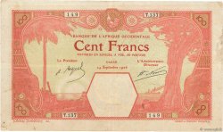 100 Francs DAKAR FRENCH WEST AFRICA Dakar 1926 P.11Bb VF
