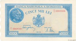 5000 Lei ROMANIA  1944 P.055 AU-